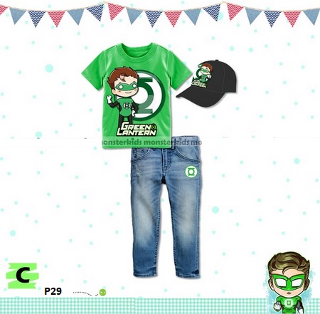 setelan baju celana green lantern